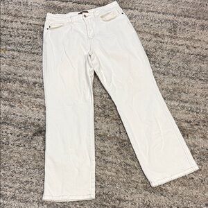 Judy Blue Cream straight leg Denim Jeans JB88510C Sz 14W